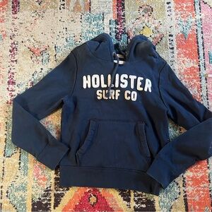 HOLLISTER WOODSON MOUNTAIN HOODIE SWEATSHIRTS NAVY BLUE MENS SIZE S